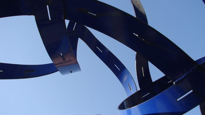 Azure Abstract Sculpture Blue Design Futuristic Azure Abstract Sculpture Blue Design Futuristic