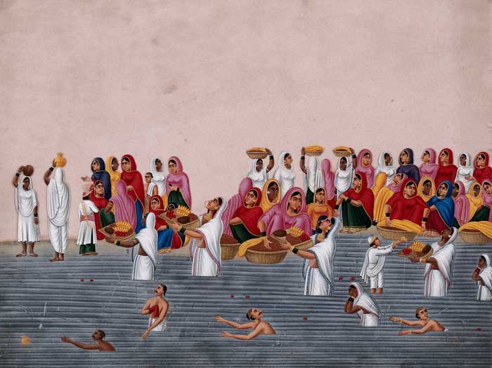 Haplogroup H People bathing and praying in the holy river Ganga Welcome